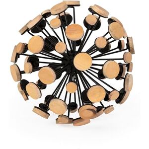 AlexandreHouse Figure 17 x 17 x 17 cm Madera Natural/Metal Black AlexandreHouse Figure 17 x 17 x 17 cm Madera Natural/Metal Black