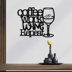 Hanah Home Stylish Black Decorative Metal Wall Accessory, 50 x 40 cm, 100% Metal, 1.5 mm Thickness, Lightweight (0.71 kg), Perfect for Modern Home Decor Hanah Home Stylish Black Decorative Metal Wall Accessory, 50 x 40 cm, 100% Metal, 1.5 mm Thickness, Lightweight (0.71 kg), Perfect for Modern Home Decor