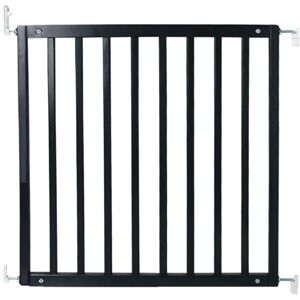 Safetots No Trip Wooden Stair Gate, 72cm 79cm, Black, Wooden Safety Gate, Screw Fit Baby Gate, Stylish and Practical Safety Barrier Safetots No Trip Wooden Stair Gate, 72cm 79cm, Black, Wooden Safety Gate, Screw Fit Baby Gate, Stylish and Practical Safety Barrier