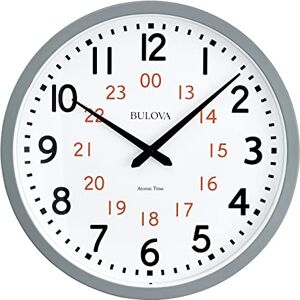 Bulova Atomic Analog Wall Clock Model C5003 Atomic Time 1, Sets Automatically, Quartz Battery Bulova Atomic Analog Wall Clock Model C5003 Atomic Time 1, Sets Automatically, Quartz Battery