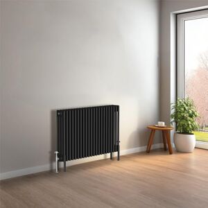 NRG Cast Iron Radiator Four Column 600x1010mm Black Traditional Column Cast Iron Style Radiator Central Heating Radiator Perfect for Bathrooms, Kitchen, Living Room NRG Cast Iron Radiator Four Column 600x1010mm Black Traditional Column Cast Iron Style Radiator Central Heating Radiator Perfect for Bathrooms, Kitchen, Living Room