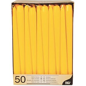 Papstar 17970 50 Candles Diameter 2.2 x 25 cm Yellow Papstar 17970 50 Candles Diameter 2.2 x 25 cm Yellow