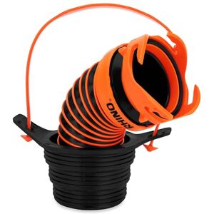 Camco 39319 3-in-1 Sewer Seal with RhinoExtreme Hose and Handle-Flexible Fitting Makes Connection Inlet Simple and Less Hands On, Black, Standard Camco 39319 3-in-1 Sewer Seal with RhinoExtreme Hose and Handle-Flexible Fitting Makes Connection Inlet Simple and Less Hands On, Black, Standard