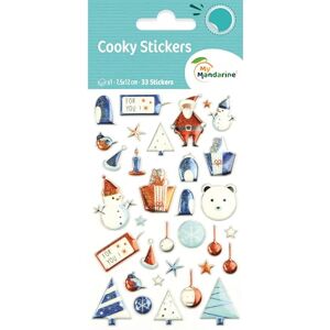Maildor CY041Opack 1 Pack of Cooky 3D Stickers 1 Sheet 7.5 x 12 cm, Christmas Children, Blue (33 Stickers) Pack of 10 Maildor CY041Opack 1 Pack of Cooky 3D Stickers 1 Sheet 7.5 x 12 cm, Christmas Children, Blue (33 Stickers) Pack of 10