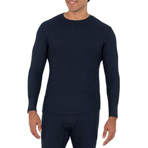 Fruit of the Loom Men's Recycled Waffle Thermal Underwear Crew Top (1 and 2 Packs) Pajama, Navy, S Fruit of the Loom Men's Recycled Waffle Thermal Underwear Crew Top (1 and 2 Packs) Pajama, Navy, S