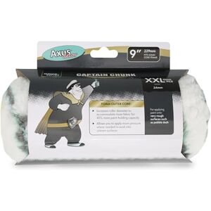 Axus Decor Captain Chunk Roller (Onyx Series) for Professional & DIY Projects, Ideal for Pebble Dash & Rough Surfaces, Excellent Coverage, Sleeve Core Diameter 9"/230mm,44mm core Axus Decor Captain Chunk Roller (Onyx Series) for Professional & DIY Projects, Ideal for Pebble Dash & Rough Surfaces, Excellent Coverage, Sleeve Core Diameter 9"/230mm,44mm core