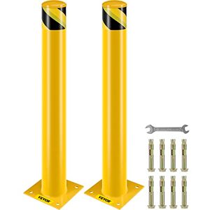 VEVOR Safety Bollard, 36 Inch Height Bollard Post, 4.5 Inch Diameter Steel Pipe Safety Bollard Post, Yellow Steel Bollard, Steel Safety Bollard with 8 Anchor Bolts, Perfect for Traffic-Sensitive Area VEVOR Safety Bollard, 36 Inch Height Bollard Post, 4.5 Inch Diameter Steel Pipe Safety Bollard Post, Yellow Steel Bollard, Steel Safety Bollard with 8 Anchor Bolts, Perfect for Traffic-Sensitive Area