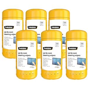Fellowes 100 Screen Wipes Tub for Home and Office Monitor/Laptop/iPad/Mobile Phone/Tablet Cleaning Wipes Multi Pack of 6 Amazon Exclusive Fellowes 100 Screen Wipes Tub for Home and Office Monitor/Laptop/iPad/Mobile Phone/Tablet Cleaning Wipes Multi Pack of 6 Amazon Exclusive