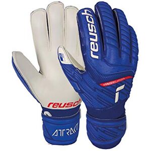 Reusch Attractive Grip Finger Support Junior 4060485281710 Unisex Goalkeeper Gloves with Practical Finger Protection Deep Blue/White, 6 Reusch Attractive Grip Finger Support Junior 4060485281710 Unisex Goalkeeper Gloves with Practical Finger Protection Deep Blue/White, 6