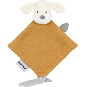 Nattou Comforter Doudou with Ties, 30 x 20 cm, Cuddly Snuggle Blankie, Security Blanket, Extra Soft Cotton/Polyester, Machine Washable, PETA-Approved Vegan, Jacquard, Vanilla Charlie the Dog, Caramel Nattou Comforter Doudou with Ties, 30 x 20 cm, Cuddly Snuggle Blankie, Security Blanket, Extra Soft Cotton/Polyester, Machine Washable, PETA-Approved Vegan, Jacquard, Vanilla Charlie the Dog, Caramel