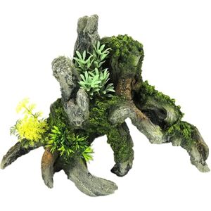 CLASSIC Grey Driftwood with Plants Aquarium Ornament 287 x 183 x 212 mm Hand-Painted Resin Decoration for Freshwater Fish Tanks & Aquascapes CLASSIC Grey Driftwood with Plants Aquarium Ornament 287 x 183 x 212 mm Hand-Painted Resin Decoration for Freshwater Fish Tanks & Aquascapes