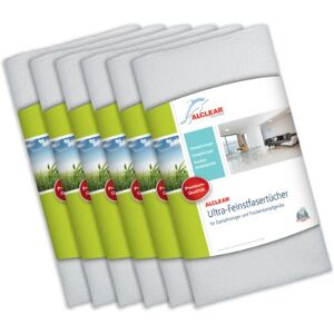 ALCLEAR Set of 6 Premium Ultra-Microfibre Cloths for Steam Cleaners by Kärcher and Vapor-Star, 50 x 40 cm, White, Floor Cloths for Home, Tiles, Laminates and Upholstery ALCLEAR Set of 6 Premium Ultra-Microfibre Cloths for Steam Cleaners by Kärcher and Vapor-Star, 50 x 40 cm, White, Floor Cloths for Home, Tiles, Laminates and Upholstery