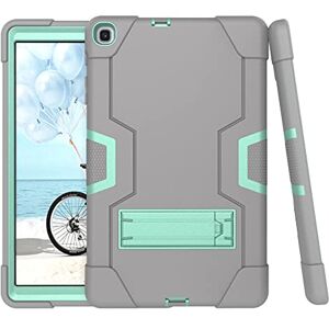 YEOU Samsung Tabs6 Lite10.4 (2020) (SH-P610/P615)/Tab S6 Lite 10.4 P613/P619 2022 Case with Kickstand, Durable Hard Hybrid Cover (Grey+Aqua) a YEOU Samsung Tabs6 Lite10.4 (2020) (SH-P610/P615)/Tab S6 Lite 10.4 P613/P619 2022 Case with Kickstand, Durable Hard Hybrid Cover (Grey+Aqua) a