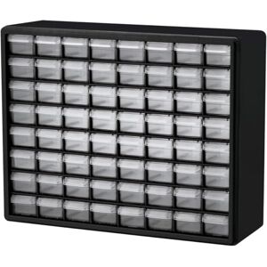 Akro-Mils 10164 64-Drawer Plastic Drawer Storage Cabinet for Garage Organization, Lego Storage, Teacher Toolbox, Makeup Organizer, and More, 50.8 cm W x 15.24 cm D x 40.64 cm H, Black Akro-Mils 10164 64-Drawer Plastic Drawer Storage Cabinet for Garage Organization, Lego Storage, Teacher Toolbox, Makeup Organizer, and More, 50.8 cm W x 15.24 cm D x 40.64 cm H, Black