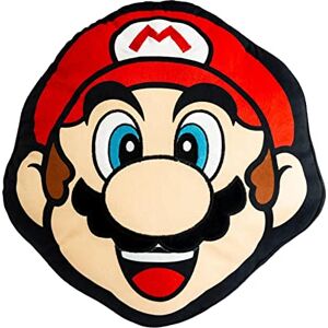 Character World Nintendo Super Mario Official Shaped Cushion Stack Design Mario Head Face Design 40x36cm Red Cushion Pillow Perfect for the Bedroom or on the Sofa Character World Nintendo Super Mario Official Shaped Cushion Stack Design Mario Head Face Design 40x36cm Red Cushion Pillow Perfect for the Bedroom or on the Sofa