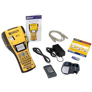 Brady M410 Portable Label Printer + Workstation Suite Industrial Labelling Machine for Harsh Environment Labels High-Performance Adhesive Incl. Label Cartridge and UK Power Cord replaces BMP41 Brady M410 Portable Label Printer + Workstation Suite Industrial Labelling Machine for Harsh Environment Labels High-Performance Adhesive Incl. Label Cartridge and UK Power Cord replaces BMP41