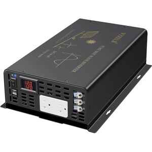 WZRELB 3000Watt Pure Sine Wave Power Inverter 12VDC to 120VAC 6000W Peak Built-in Soft Starter Dual AC Outlets 2× 2.4A USB Port &Hardwire Terminal Off-Grid Solar Converter RV Trucks (U5-300012) WZRELB 3000Watt Pure Sine Wave Power Inverter 12VDC to 120VAC 6000W Peak Built-in Soft Starter Dual AC Outlets 2× 2.4A USB Port &Hardwire Terminal Off-Grid Solar Converter RV Trucks (U5-300012)