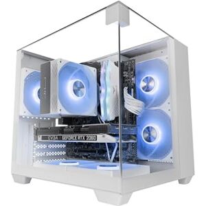 Mars Gaming MC-VISIONM, Compact MicroATX Gaming Case, Triple Tempered Glass, Dual-Chamber Structure, Liquid Cooling Support up to 240mm, Mini-Tower PC with Large Internal Capacity, White Mars Gaming MC-VISIONM, Compact MicroATX Gaming Case, Triple Tempered Glass, Dual-Chamber Structure, Liquid Cooling Support up to 240mm, Mini-Tower PC with Large Internal Capacity, White