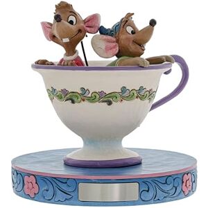 Enesco Jim Shore Tea For Two (jaq & Gus) Figurine Enesco Jim Shore Tea For Two (jaq & Gus) Figurine