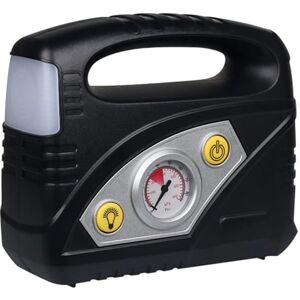 Simply Brands Analogue Air Compressor, 80 PSI Maximum Pressure, LED Torch, Compact Portable Design, Clear Display, Multiple Inflation Adapters Simply Brands Analogue Air Compressor, 80 PSI Maximum Pressure, LED Torch, Compact Portable Design, Clear Display, Multiple Inflation Adapters