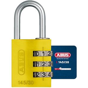ABUS Padlock combination aluminum 30mm yellow ABUS Padlock combination aluminum 30mm yellow