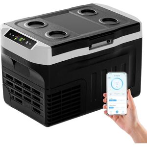 EUHOMY 21L Car Fridge Freezer (-20℃~20℃) Compressor Cooler 12/24V DC & 230V AC (UK Plug) Ultra Quiet<43dB APP Control & Energy Saving Mode for Caravan, Camping, Home, RV EUHOMY 21L Car Fridge Freezer (-20℃~20℃) Compressor Cooler 12/24V DC & 230V AC (UK Plug) Ultra Quiet<43dB APP Control & Energy Saving Mode for Caravan, Camping, Home, RV
