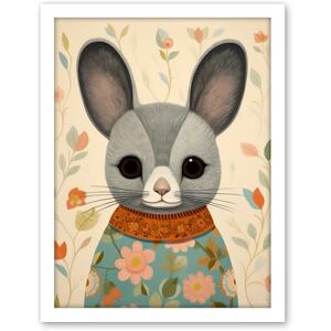 Artery8 Floral Chinchilla Cute Flower Floral Artwork for Kids Bedroom Baby Nursery Artwork Framed Wall Art Print 18X24 Inch Artery8 Floral Chinchilla Cute Flower Floral Artwork for Kids Bedroom Baby Nursery Artwork Framed Wall Art Print 18X24 Inch