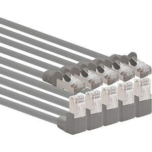 1aTTack.de 366174 Cat.6 network cable angle 90 degrees 2m gray 5 pieces Cat6 patch cable (SFTP PIMF) 1000Mbit/s Rj 45 connector 5 x 2m meters gray 1aTTack.de 366174 Cat.6 network cable angle 90 degrees 2m gray 5 pieces Cat6 patch cable (SFTP PIMF) 1000Mbit/s Rj 45 connector 5 x 2m meters gray