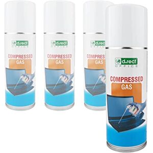 D.RECT Compressed Air Spray 4 x 200ml Air Duster Can Dust Cleaner PC, Keyboards, Computers, Cameras, Mobile Phones Computer Blower Spray D.RECT Compressed Air Spray 4 x 200ml Air Duster Can Dust Cleaner PC, Keyboards, Computers, Cameras, Mobile Phones Computer Blower Spray