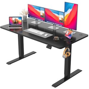 JUMMICO Electric Standing Desk, 180 x 80 cm Home Office Height Adjustable Desk, Computer Lift Table with Smart Panel & Memory Function, Black JUMMICO Electric Standing Desk, 180 x 80 cm Home Office Height Adjustable Desk, Computer Lift Table with Smart Panel & Memory Function, Black