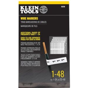 KLEIN TOOLS Wire Marker Book, 1-48 56250 KLEIN TOOLS Wire Marker Book, 1-48 56250