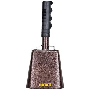 WMM 10 Inch Steel Cowbell with Handle Cheering Bell for Sports Events Large Solid School Bells & Chimes Percussion Musical Instruments Call Bell Alarm(Copper) WMM 10 Inch Steel Cowbell with Handle Cheering Bell for Sports Events Large Solid School Bells & Chimes Percussion Musical Instruments Call Bell Alarm(Copper)