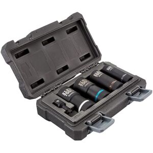 KLEIN TOOLS 66050E Metric Socket Set, Impact with 1/2-Inch Drive, 12-Point Deep Sockets, 5-Piece Set, Includes Carrying Case KLEIN TOOLS 66050E Metric Socket Set, Impact with 1/2-Inch Drive, 12-Point Deep Sockets, 5-Piece Set, Includes Carrying Case