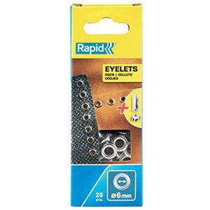Rapid Eyelets, for Textile Applications, 6 mm, 5000410 25 Pieces Rapid Eyelets, for Textile Applications, 6 mm, 5000410 25 Pieces