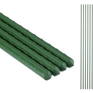 Relaxdays Plant Support Sticks, Set of 10, 100 cm, Ø 10 mm, Plastic-Coated Steel, Stakes for Climbing Flowers, Green Relaxdays Plant Support Sticks, Set of 10, 100 cm, Ø 10 mm, Plastic-Coated Steel, Stakes for Climbing Flowers, Green