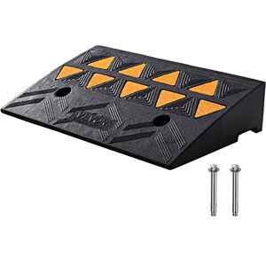 VEVOR Rise Height Sidewalk, 11.8'' Width 19.7'' Length Driveway Curb, 15T Heavy Duty Rubber Ramp for Forklifts, Trucks, Buses, Cars, Wheelchairs, Bikes, Black, 4.25'' H VEVOR Rise Height Sidewalk, 11.8'' Width 19.7'' Length Driveway Curb, 15T Heavy Duty Rubber Ramp for Forklifts, Trucks, Buses, Cars, Wheelchairs, Bikes, Black, 4.25'' H