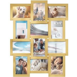 SONGMICS Collage Picture Frames, 12 for 4x6 Photos, Collage Photo for Wall, Multi Wall Decor, Pale Gold RPF026A01 SONGMICS Collage Picture Frames, 12 for 4x6 Photos, Collage Photo for Wall, Multi Wall Decor, Pale Gold RPF026A01
