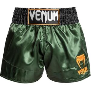 Venum , Classic Muay Thai Shorts, Men's, L, Green/Black/Gold Venum , Classic Muay Thai Shorts, Men's, L, Green/Black/Gold