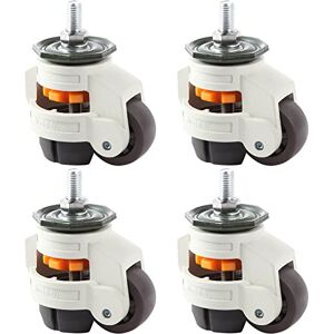MOLIGOU 4Pcs Leveling Stem Casters, Heavy Duty Workbench Casters, Retractable Leveling Feet Casters for Equipment, Total Load Capacity 2200 Lbs MOLIGOU 4Pcs Leveling Stem Casters, Heavy Duty Workbench Casters, Retractable Leveling Feet Casters for Equipment, Total Load Capacity 2200 Lbs