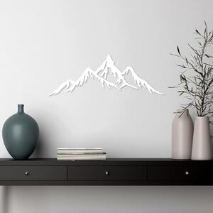 Hanah Home Elegant White Decorative Metal Wall Accessory, 62 x 22 cm, 100% Metal, 1.5 mm Thick, Lightweight & Easy to Hang, Perfect for Modern Home Decor Hanah Home Elegant White Decorative Metal Wall Accessory, 62 x 22 cm, 100% Metal, 1.5 mm Thick, Lightweight & Easy to Hang, Perfect for Modern Home Decor