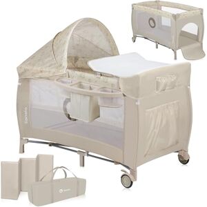Lionelo Sven Plus - Travel Cot with Changing Pad & Accessories - Baby Crib Lionelo Sven Plus - Travel Cot with Changing Pad & Accessories - Baby Crib