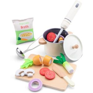 Woet Wooden Toy Soup Set for Toddlers 24 Months+ – Kitchen Playset with Pot, Blender, Vegetables & Cutting Board – Pretend Cooking Play Food Set for Boys and Girls Woet Wooden Toy Soup Set for Toddlers 24 Months+ – Kitchen Playset with Pot, Blender, Vegetables & Cutting Board – Pretend Cooking Play Food Set for Boys and Girls