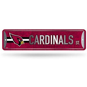 Rico Industries NFL Arizona Cardinals Metal Street Sign (4" x 15") Great for Home, Bedroom, Man Cave Décor Rico Industries NFL Arizona Cardinals Metal Street Sign (4" x 15") Great for Home, Bedroom, Man Cave Décor