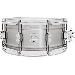 Pacific Drums Concept Series Metal Snare, 14" x 6.5", 1.2mm Natural Satin Brushed Aluminum A rolled aluminum shell for round tone and dry resonance with a brushed exterior Pacific Drums Concept Series Metal Snare, 14" x 6.5", 1.2mm Natural Satin Brushed Aluminum A rolled aluminum shell for round tone and dry resonance with a brushed exterior