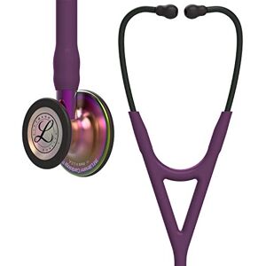 3M Cardiology IV Diagnostic Stethoscope, Rainbow-Finish Chestpiece, Plum Tube, Violet Stem and Black Headset, 27 inch, 6205 3M Cardiology IV Diagnostic Stethoscope, Rainbow-Finish Chestpiece, Plum Tube, Violet Stem and Black Headset, 27 inch, 6205