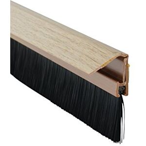 STORMGUARD 02SR0720838LWO Bottom of The Door Brush Strip Draught excluder 838mm (2'9") Light Wood with Cover to CONSEAL Screws, 838 mm (Assorted) STORMGUARD 02SR0720838LWO Bottom of The Door Brush Strip Draught excluder 838mm (2'9") Light Wood with Cover to CONSEAL Screws, 838 mm (Assorted)