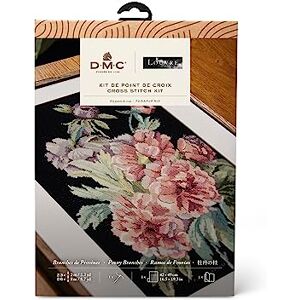 DMC Peony Branches Cross Stitch Kit DMC Peony Branches Cross Stitch Kit