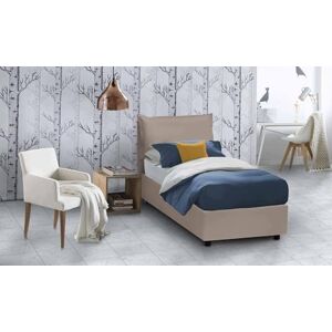 Talamo Italia Single bed Erika, Container bed with eco-leather covering, 100% Made in Italy, Front opening, suitable for mattress Cm 90x190, Dove-gray Talamo Italia Single bed Erika, Container bed with eco-leather covering, 100% Made in Italy, Front opening, suitable for mattress Cm 90x190, Dove-gray