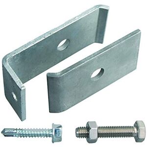 Alberts 672829 Mounting Set for Grid Mats for Attaching to Walls or Posts Hot-Dip Galvanised Alberts 672829 Mounting Set for Grid Mats for Attaching to Walls or Posts Hot-Dip Galvanised
