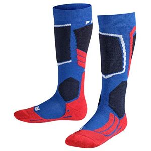 FALKE Unisex Kids SK2 Intermediate K Kh Wool Warm Thick 1 Pair Skiing Socks, Blue Cobalt 6941, 3-5 FALKE Unisex Kids SK2 Intermediate K Kh Wool Warm Thick 1 Pair Skiing Socks, Blue Cobalt 6941, 3-5